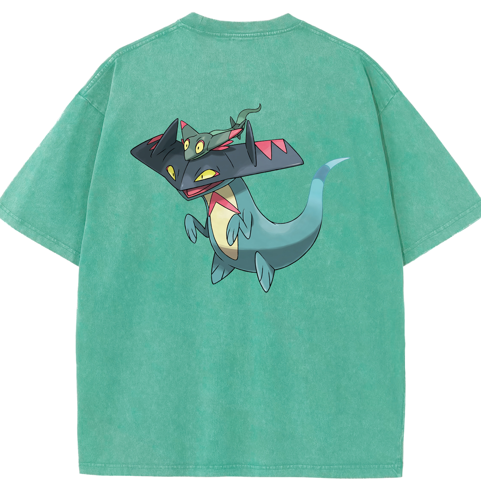 （画像用） ポケットモンスター Pokémon 綿100% ヴィンテージ風 半袖Tシャツ（背面プリント）